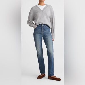 Madewell High-Rise Straight-Leg Jeans in Medium Blue Wash